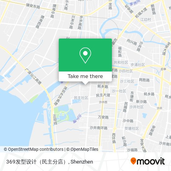 369发型设计（民主分店） map
