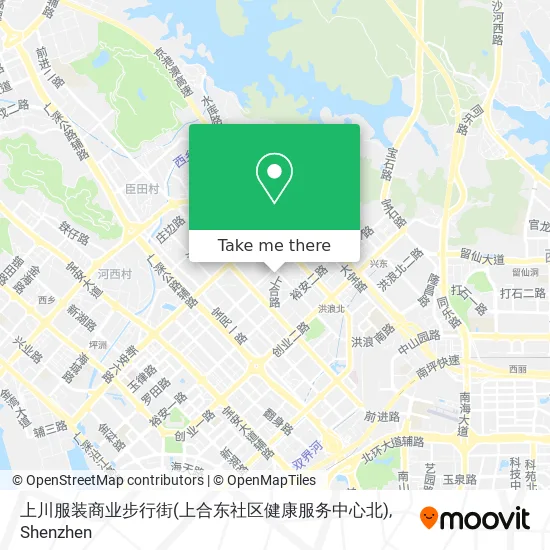 上川服装商业步行街(上合东社区健康服务中心北) map