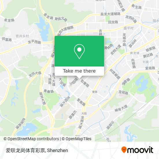 爱联龙岗体育彩票 map