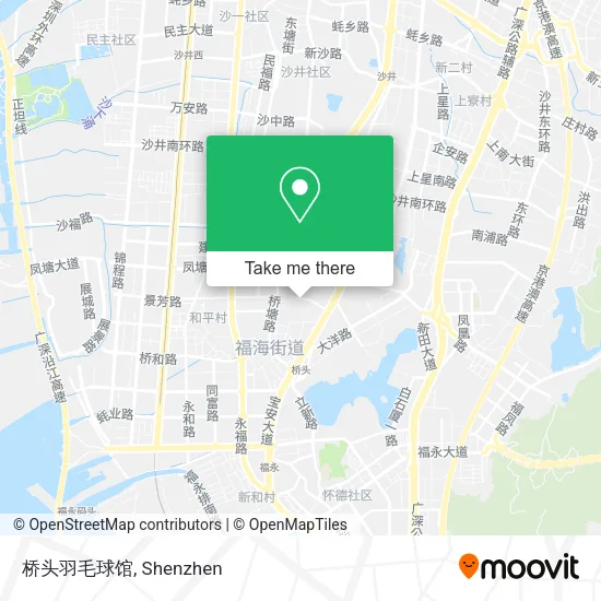 桥头羽毛球馆 map