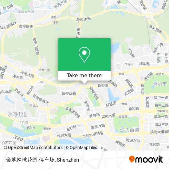 金地网球花园-停车场 map