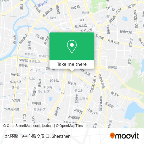 北环路与中心路交叉口 map
