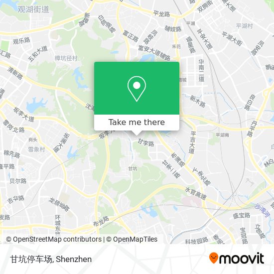 甘坑停车场 map