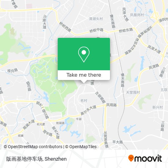 版画基地停车场 map
