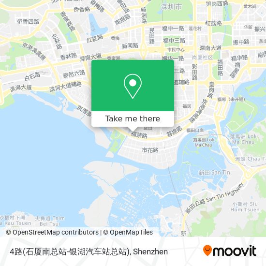 4路(石厦南总站-银湖汽车站总站) map