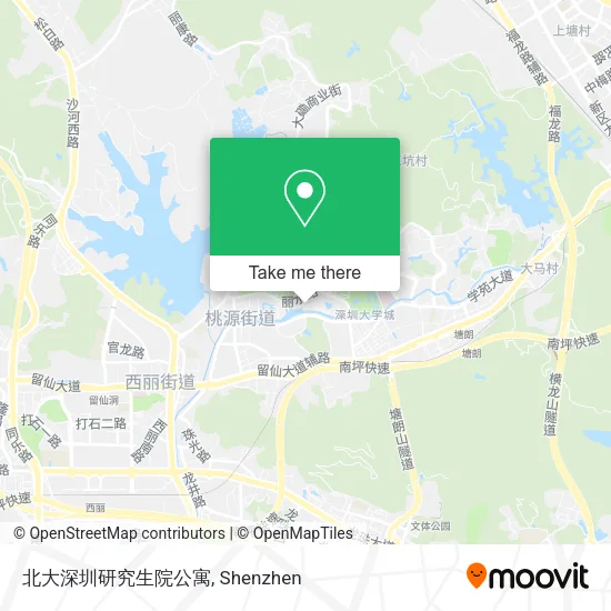 北大深圳研究生院公寓 map