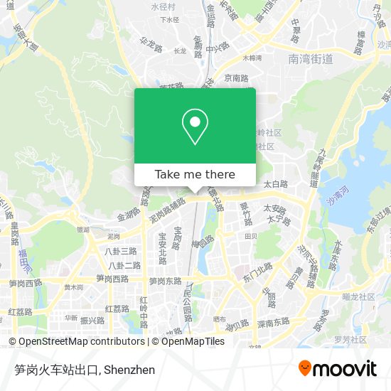 笋岗火车站出口 map