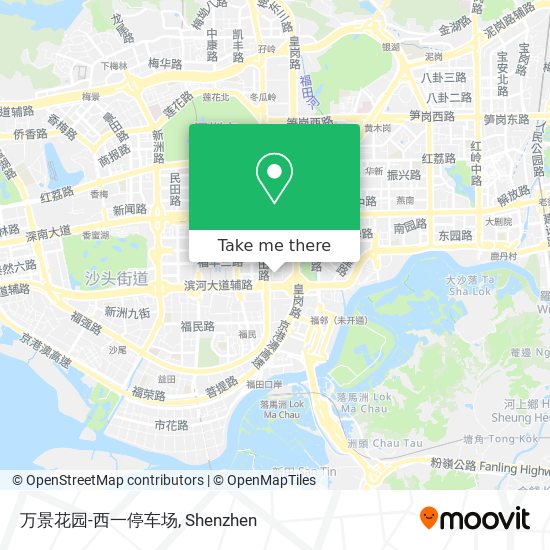 万景花园-西一停车场 map