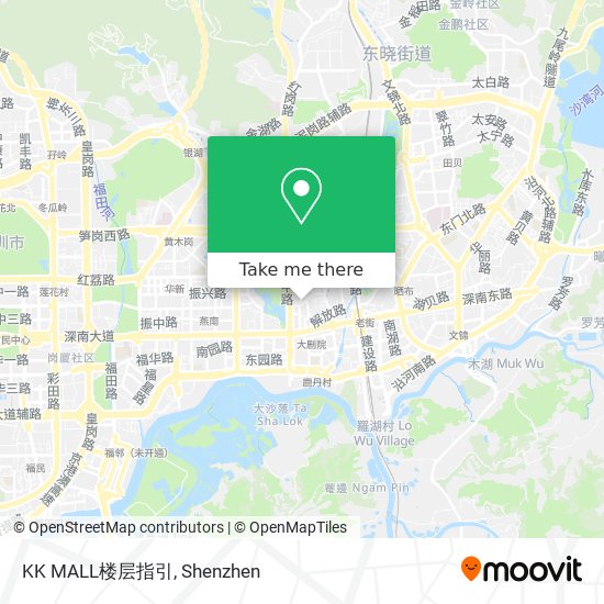 KK MALL楼层指引 map