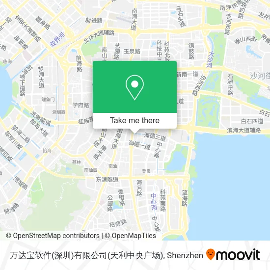 万达宝软件(深圳)有限公司(天利中央广场) map