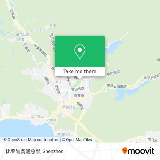 比亚迪葵涌总部 map