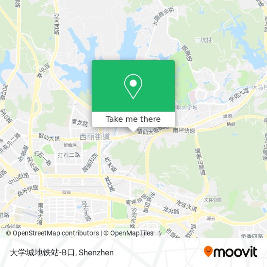 大学城地铁站-B口 map