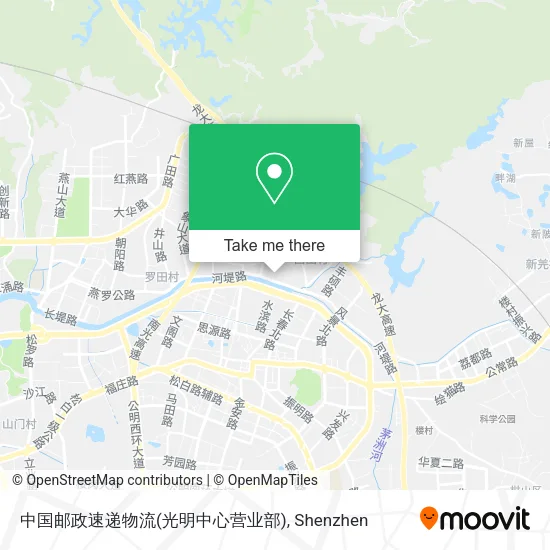 中国邮政速递物流(光明中心营业部) map