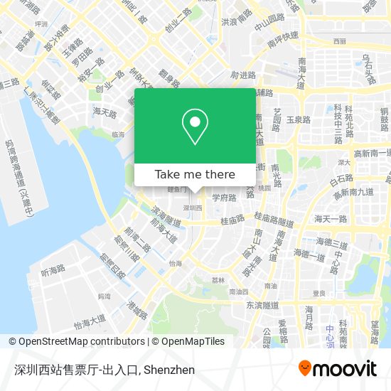 深圳西站售票厅-出入口 map