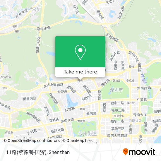 11路(紫薇阁-国贸) map