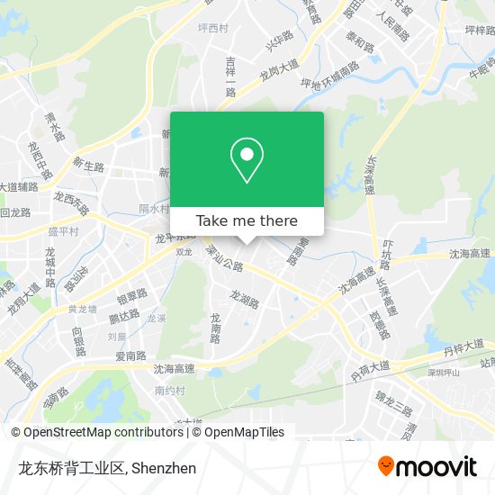 龙东桥背工业区 map