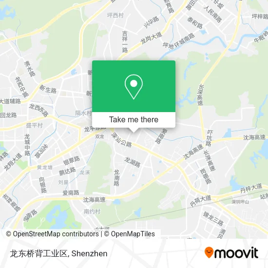龙东桥背工业区 map