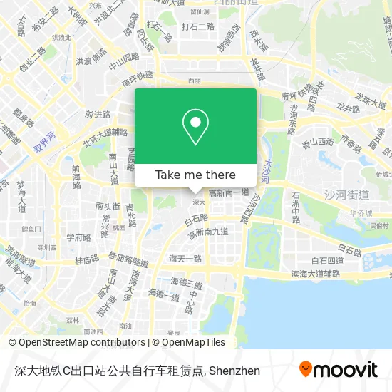 深大地铁C出口站公共自行车租赁点 map