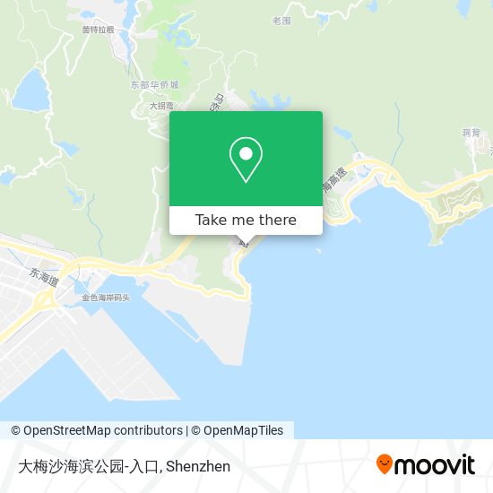 大梅沙海滨公园-入口 map