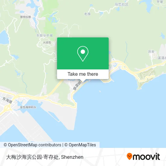 大梅沙海滨公园-寄存处 map