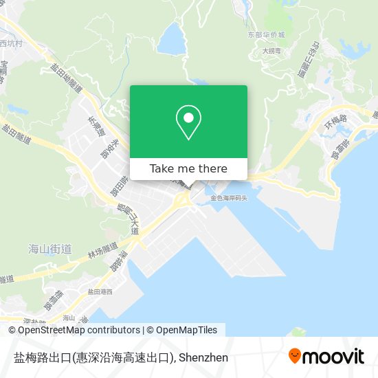 盐梅路出口(惠深沿海高速出口) map