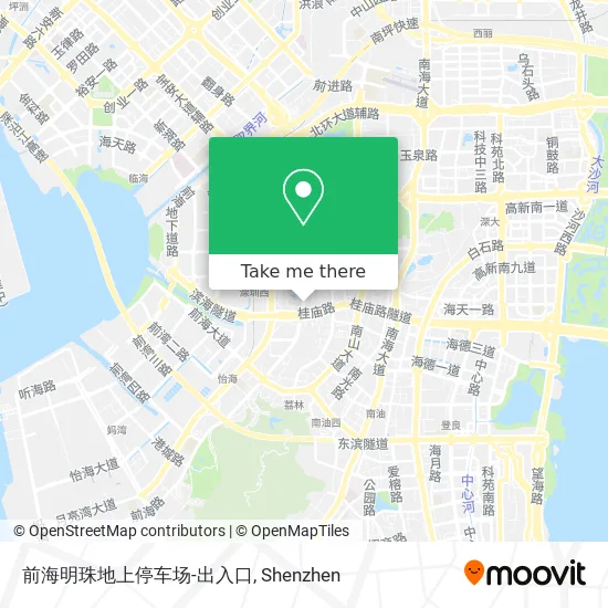 前海明珠地上停车场-出入口 map