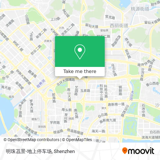 明珠茘景-地上停车场 map