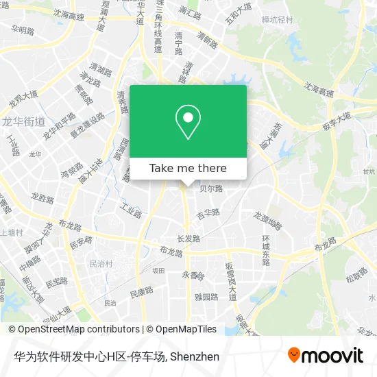 华为软件研发中心H区-停车场 map