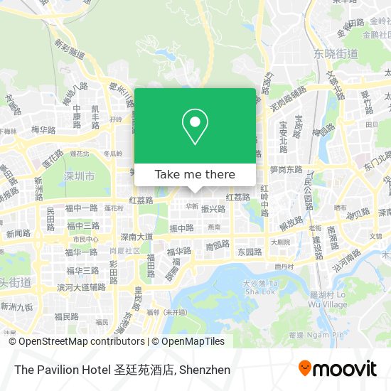 The Pavilion Hotel 圣廷苑酒店 map