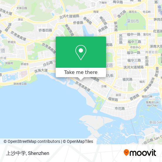 上沙中学 map