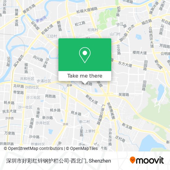 深圳市好彩红锌钢护栏公司-西北门 map