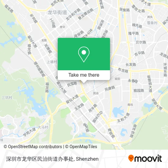 深圳市龙华区民治街道办事处 map