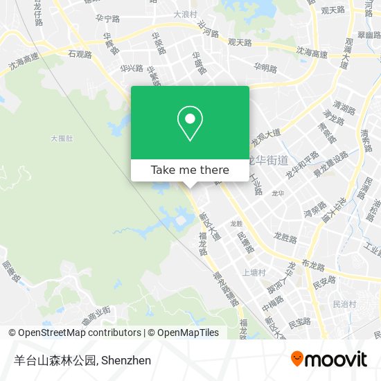 羊台山森林公园 map