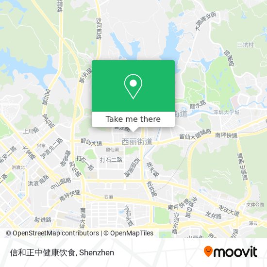信和正中健康饮食 map