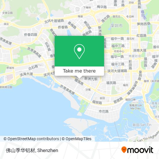 佛山季华铝材 map
