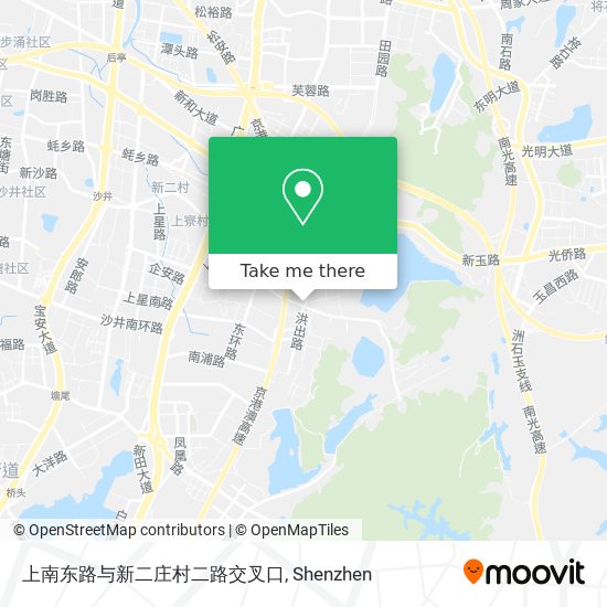 上南东路与新二庄村二路交叉口 map