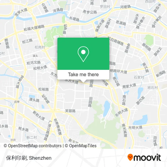 保利印刷 map