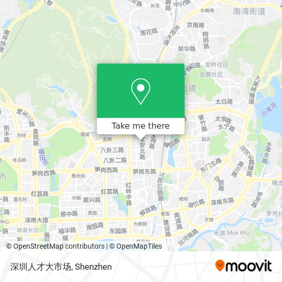 深圳人才大市场 map