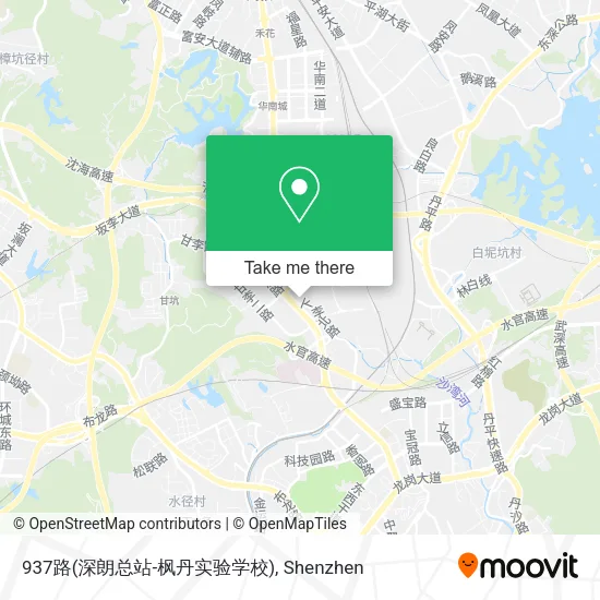 937路(深朗总站-枫丹实验学校) map