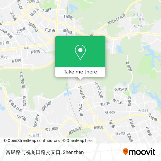 富民路与祝龙田路交叉口 map