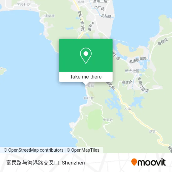 富民路与海港路交叉口 map