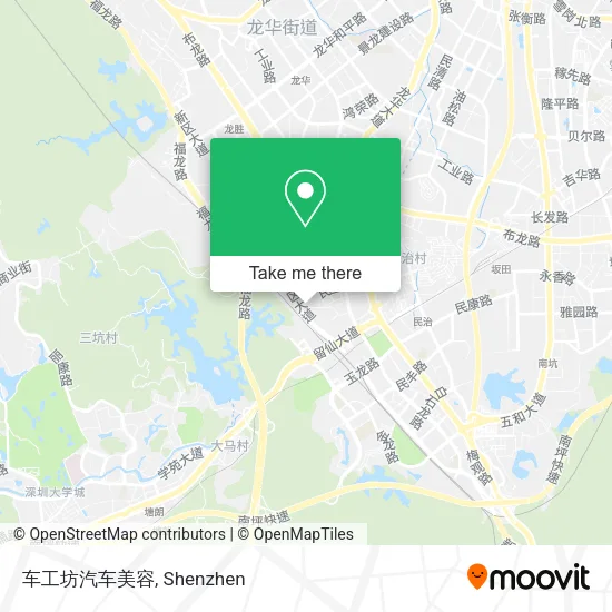 车工坊汽车美容 map