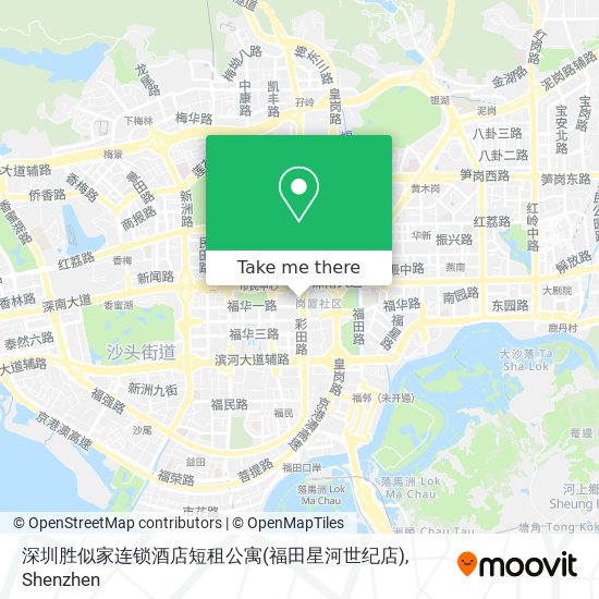 深圳胜似家连锁酒店短租公寓(福田星河世纪店) map