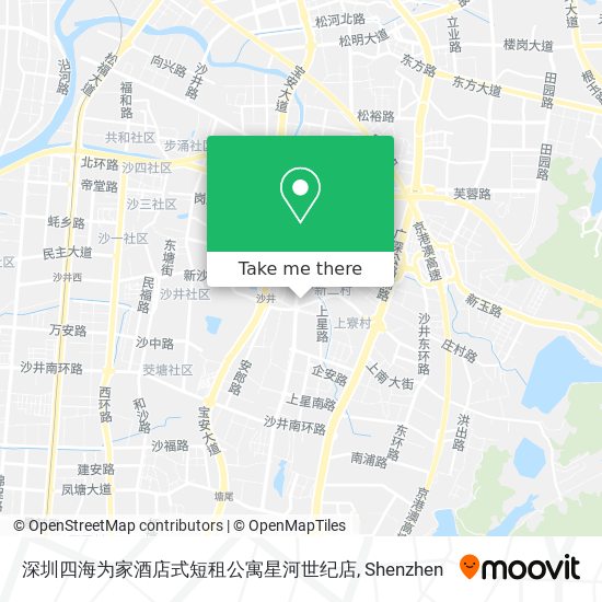 深圳四海为家酒店式短租公寓星河世纪店 map