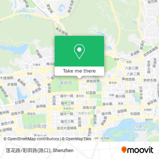 莲花路/彩田路(路口) map
