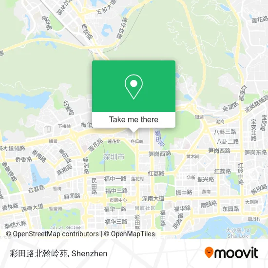 彩田路北翰岭苑 map