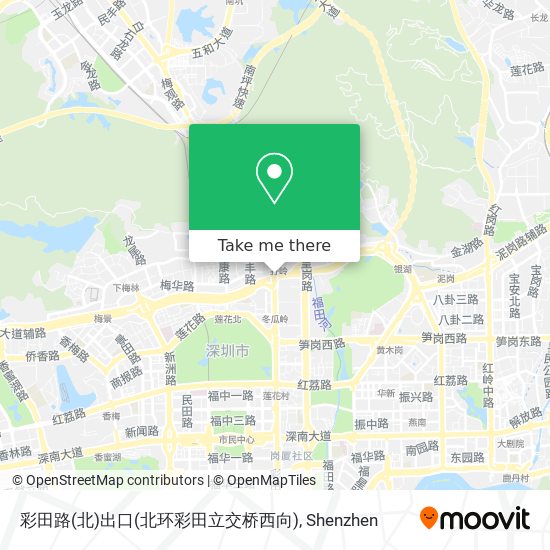 彩田路(北)出口(北环彩田立交桥西向) map