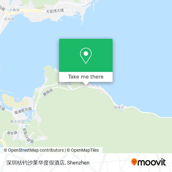 深圳桔钓沙莱华度假酒店 map