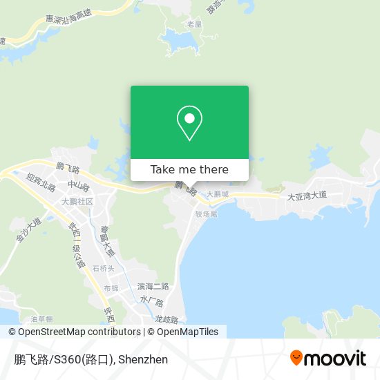 鹏飞路/S360(路口) map