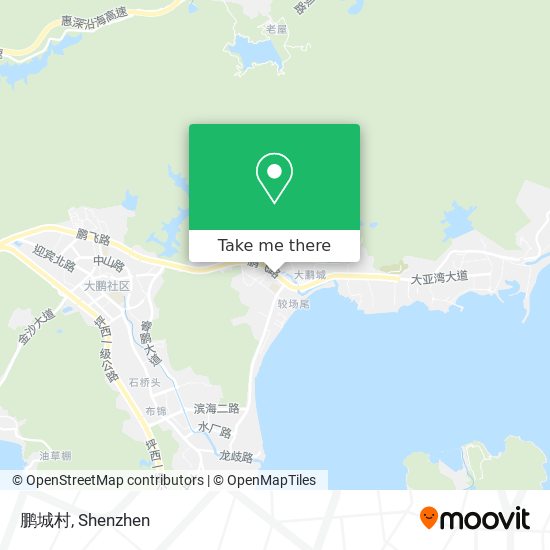 鹏城村 map